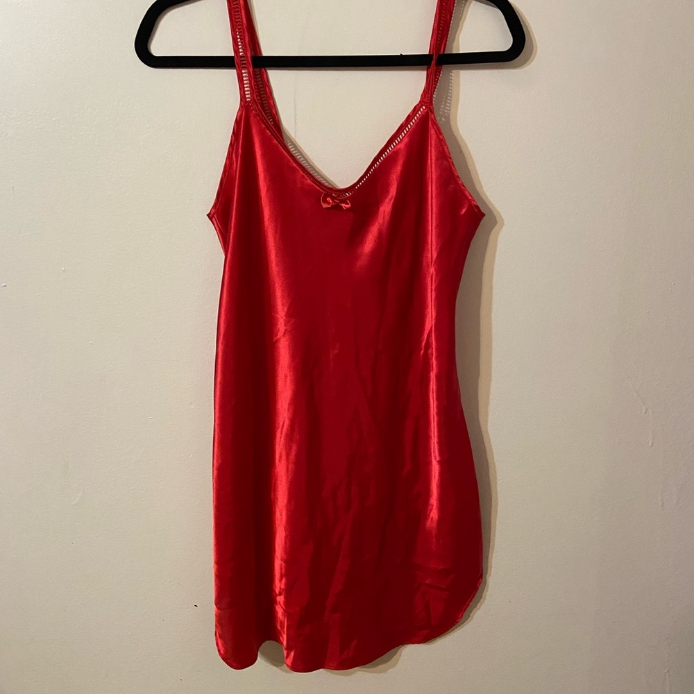 Silk red dress